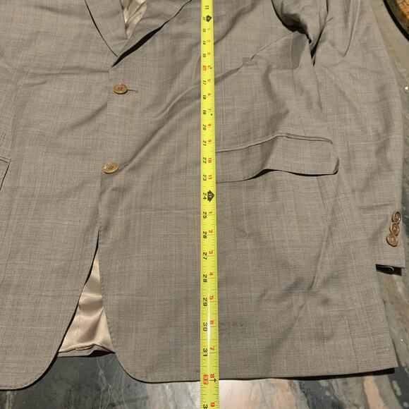 Canali Men's 100% Wool 2-Button Blazer Brown Italy 56R Model 13220/32 - Picture 5 of 11